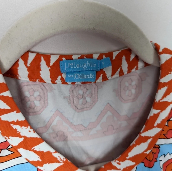 J. McLaughlin for Dillards S Colorful Batik Printed Tunic Henley Catalina Cloth - Picture 7 of 8